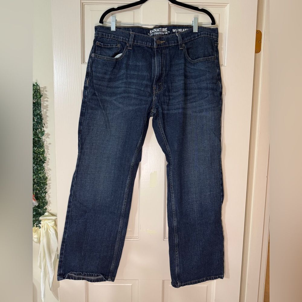 Men’s Signature Levi’s S61 Relaxed Jeans 36 x 30